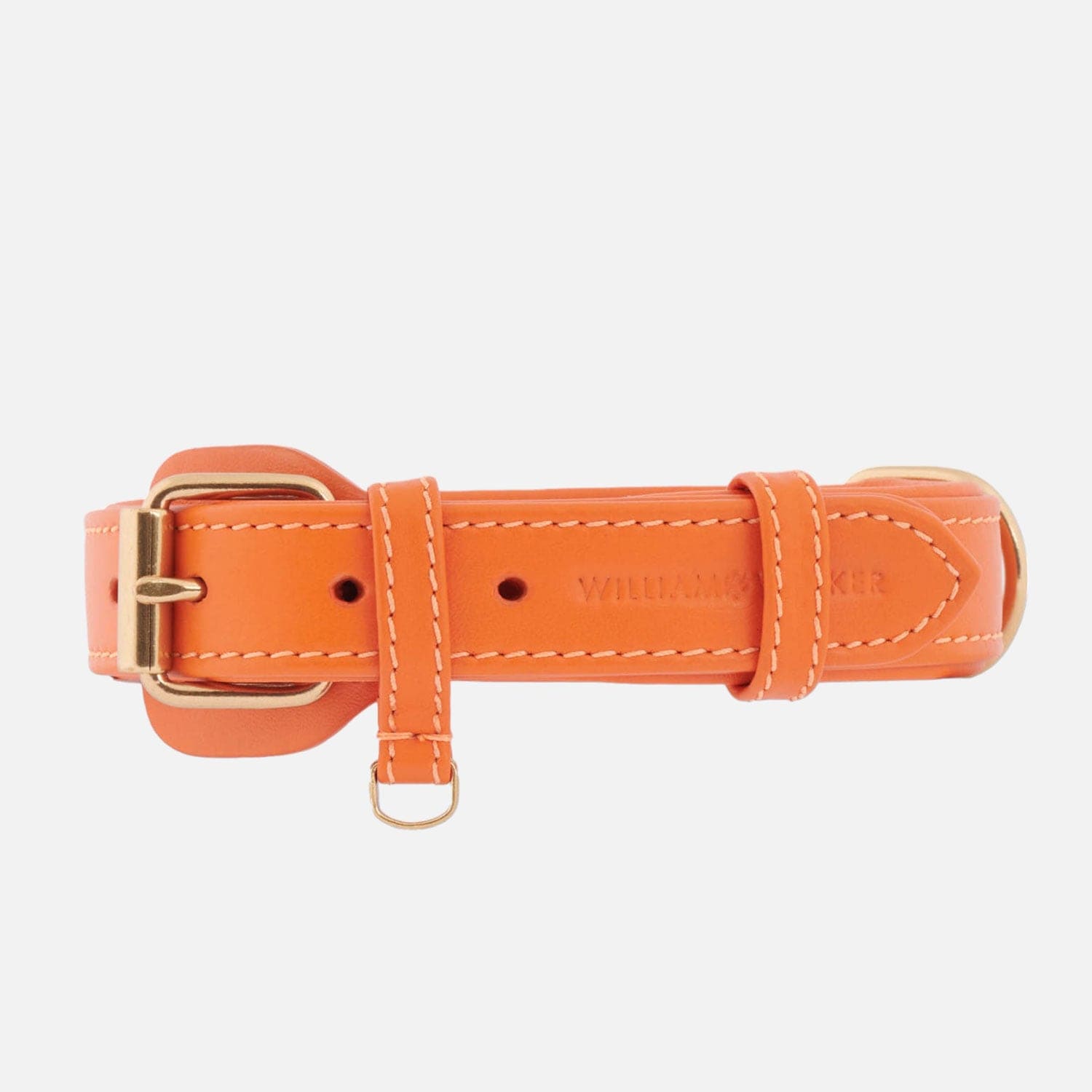 William Walker Leder Hundehalsband Amber (Orange)