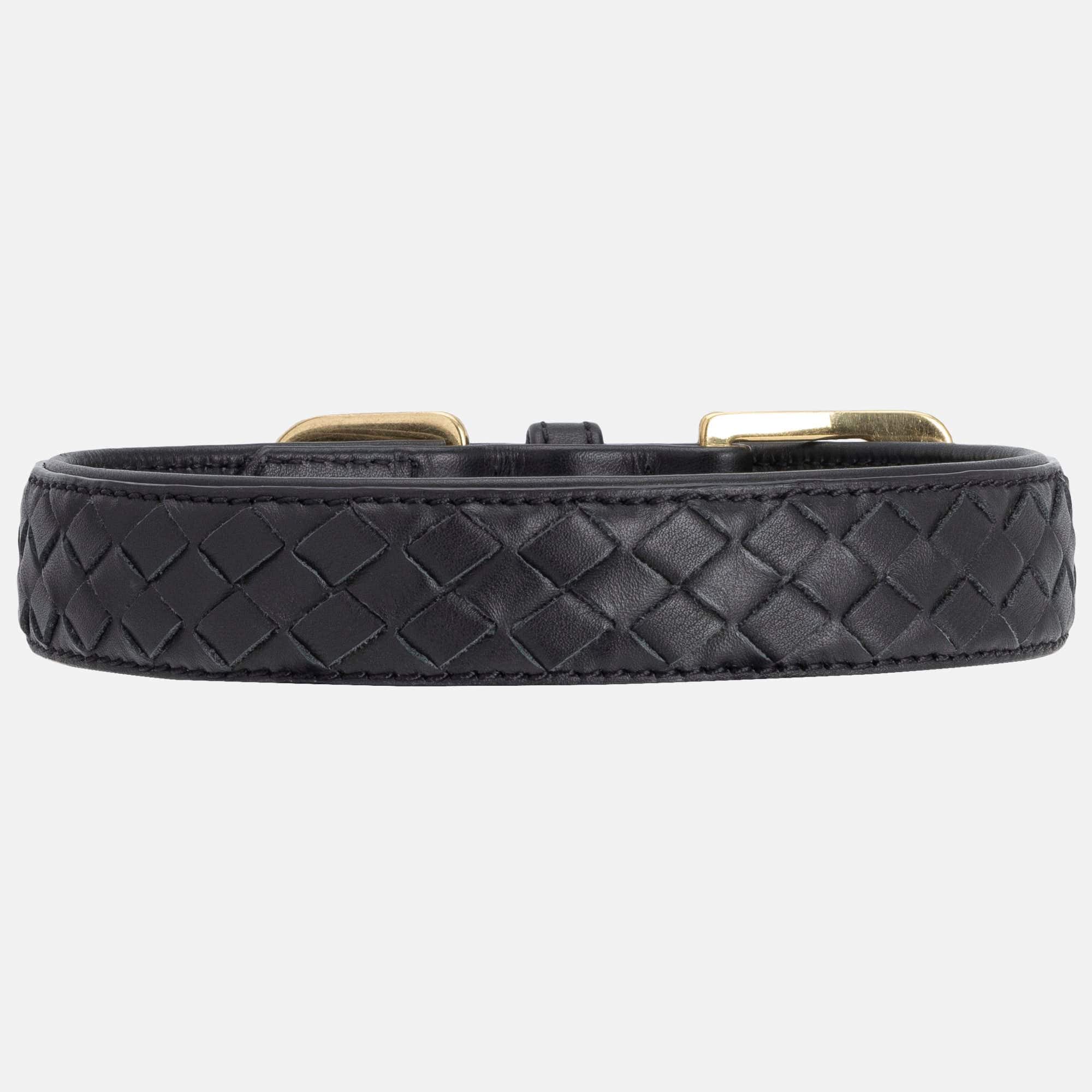 William Walker Leder Hundehalsband Prestige Nero (Schwarz)